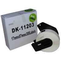 Brother DK11203 17mm x 87mm 300 Pre-Cut Labels - Compatible Brother DK11203 17mm x 87mm 300 Pre-Cut Labels - Compatible