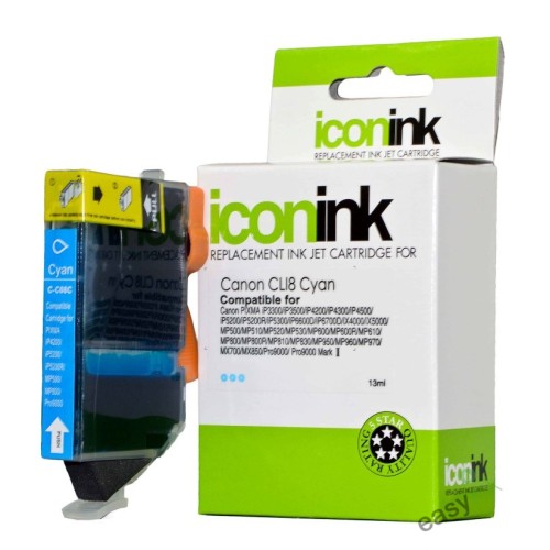 Canon CLi8C Cyan Ink Cartridge - Compatible Canon CLi8C Cyan Ink Cartridge - Compatible