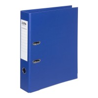 Lever Arch File Linen Royal Blue Foolscap