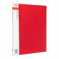 Display Book A4 with Insert Spine 10 Pocket Red