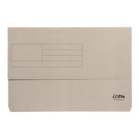 Document Wallet 25mm Expanding Gusset Grey Foolscap