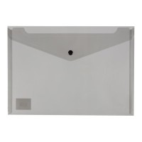 PP Document Wallet A4 Button Closure Black