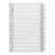 Cardboard Indices with Reinforced Tabs 1-12 White