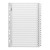 Cardboard Indices with Reinforced Tabs 1-20 White