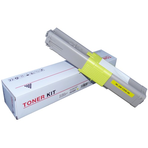 Oki C510 - 44469725 Yellow Hi-Yield Toner 5,000 Pages - Compatible WB Oki C510 - 44469725 Yellow Hi-Yield Toner 5,000 Pages - Compatible WB