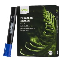 Permanent Marker Bullet Tip Blue