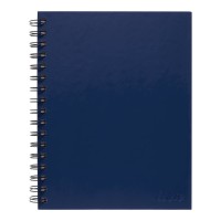 Spiral Notebook A5 Hard Cover Blue 200 pg