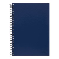 Spiral Notebook A4 Hard Cover Blue 200 pg