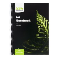 Spiral Notebook A4 Soft cover 120 pg 70% Recycled