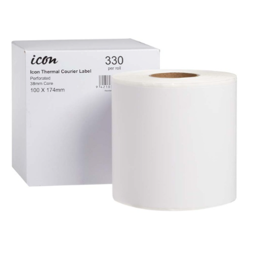 Thermal Labels Perforated 100mm x 174mm - 330 Labels Thermal Labels Perforated 100mm x 174mm - 330 Labels