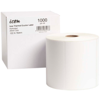 Thermal Labels Perforated 102mm x 76mm 1000 Labels - Compatible