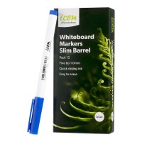 Whiteboard Marker Slim Fine Tip Blue