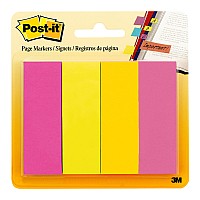 4-Pack Post-it Page Markers 671-4AU 22x73mm Assorted