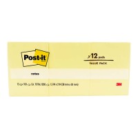 Post-it Notes 653-Y 35x48mm Yellow, Pack of 12
