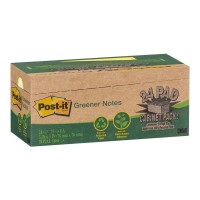 Post-it Recycled Notes 654R-24CP-CY Yellow 76mm x 76mm 1800 Sheets