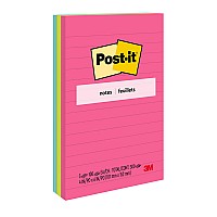 3-Pk Post-it Lined Notes 660-3AN 101x152mm Poptimistic (Cape Town)