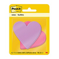 Post-it Heart-Shaped Notes 7350-HRT 76x76mm, Pack of 2