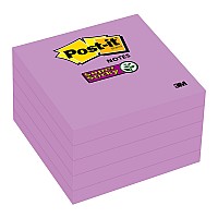 Post-it Super Sticky Notes 654-5SSCG Purple 76mm x 76mm 450 Sheets