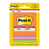 3-Pack Post-it Super Sticky Notes 3321-SSAU 76x76mm Energy (Rio)