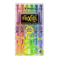 Pilot Frixion Light Erasable Highlighter, Pack of 6 (SW-FL-S6) HS Pilot Frixion Light Erasable Highlighter, Pack of 6 (SW-FL-S6) HS