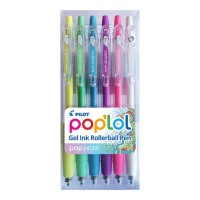 Pilot Pop'lol Gel Fine Pastel, Pack of 6 HS
