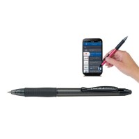 Pilot G2 Stylus Grey Gel Fine Black (BL-G2STL-7-GYB)