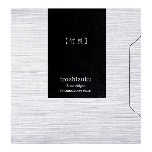 Pilot Iroshizuku Ink Cartridge Bamboo Charcoal Take-sumi, Pack of 6 (IRF-6S-TAK) Pilot Iroshizuku Ink Cartridge Bamboo Charcoal Take-sumi, Pack of 6 (IRF-6S-TAK)