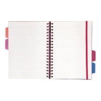 Pukka Bloom Lined Hardcover Project Notebook Cream B5 200 Pages 80gsm