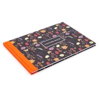 Pukka Bloom Visitors Book Black 210mm x 297mm (A4) 96 Pages 120 gsm