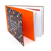 Pukka Bloom Visitors Book Black 210mm x 297mm (A4) 96 Pages 120 gsm