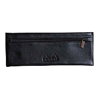 Rhodia Leather Pencil Case Black 22cm x 8.8cm