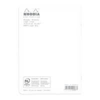 Rhodia Classic Notebook Stapled A5 Lined White