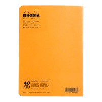 Rhodia Classic Notebook Stapled A5 Lined Orange