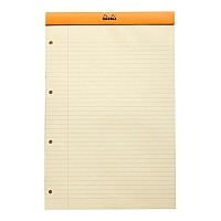 Rhodia Bloc Yellow Pad No. 119 A4+ Lined Orange