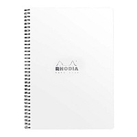 Rhodia Classic Notebook Spiral A4+ Grid White