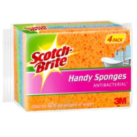 4- Pack Scotch-Brite AN010596128 Handy Sponge Antibacterial