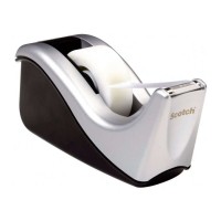 Scotch C60-ST Tape Dispenser Silver/Black Scotch C60-ST Tape Dispenser Silver/Black