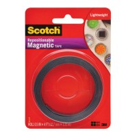 Scotch Repositionable Magnetic Tape MT004.5 12.7mm x 1.22m Black