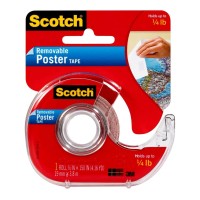 Scotch Poster Tape Removable 109 19mmx3.8m on dispenser