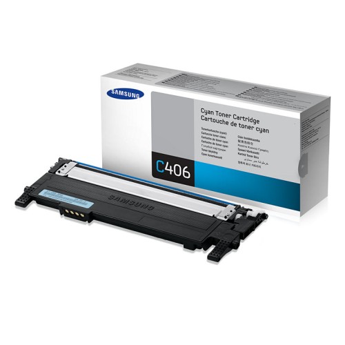 Samsung CLT-C406S Cyan Toner - SLC410 CLP365 CLX3305 - Genuine Samsung CLT-C406S Cyan Toner - SLC410 CLP365 CLX3305 - Genuine