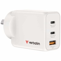 Verbatim 65W GaN Charger with 2x USB-C and 1x USB-A