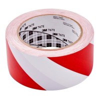 24-Pack 3M Safety Stripe Vinyl Tape 767 50mm x 33mm Red/White