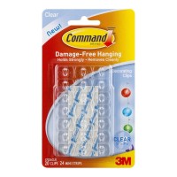 Command Clips Decorating 17026CLR Clear 20 Pack