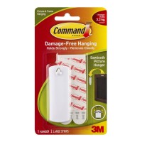 Command Picture Hanger 17040 Large White Sawtooth - 1 Pack