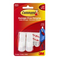 Command Hook 17002 Small White - 2 Pack