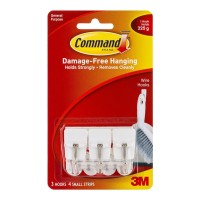 Command Hook 17067 Small White Wire Utensil - 3 pack