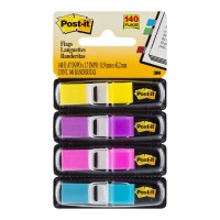 Post-it Flags 683-4AB Mini Bright Assorted Colour 12mm x 43mm 140 Pack