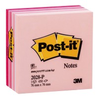 Post-it Notes Memo Cube 2028-P 76x76mm Pink 450sh