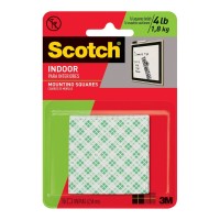 Scotch Mounting Squares 111/DC Indoor Permanent 16 Pack