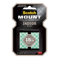 Scotch Mounting Squares 111H-SQ-48 Indoor 25mm, 48pk